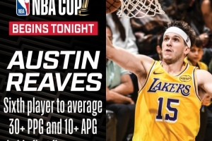 官方晒里夫斯数据！历史第6位前五场场均至少30分10助的球员！