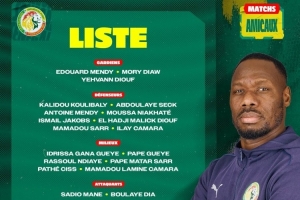塞内加尔名单：马内、杰克逊在列，姆巴耶、马马杜-萨尔首次入选