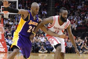 传奇行列！历史得分榜前十中的后卫：科比、乔丹、哈登