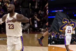 对镜头都这样，不知道私下……名场面：约基奇“袭胸”穆雷！